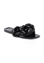 Jeffrey Campbell Fleuris Jelly Flip Flop in Black Shiny at Nordstrom Rack