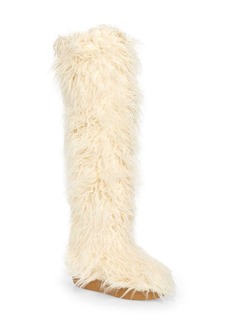 Jeffrey Campbell Fluffy Faux Fur Over the Knee Boot