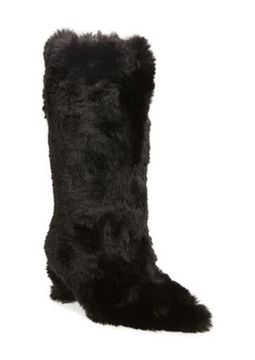 Jeffrey Campbell Fuzzie Faux Fur Pointed Toe Boot