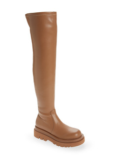 Jeffrey Campbell Tanked Over the Knee Boot in Natural at Nordstrom
