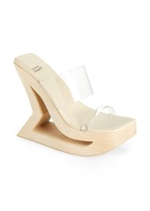 Jeffrey Campbell Trapeze Platform Wedge Sandal in Clear at Nordstrom