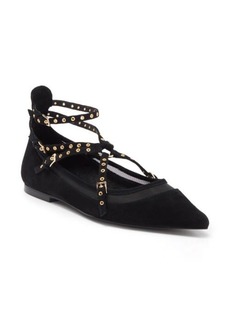 Jeffrey Campbell Volatile Ankle Strap Pointed Toe Flat