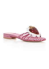 Jeffrey Campbell Women's Abeegail Gingham Slide Sandals