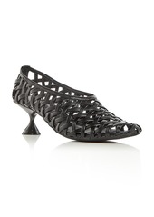 Jeffrey Campbell Women's Encaged Lattice Kitten Heel Pumps