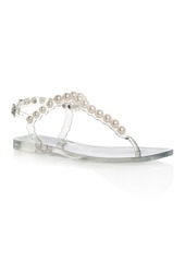 Jeffrey Campbell Women's Pearlesque Embellished Thong Sandals