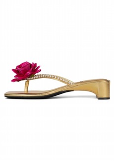 Jeffrey Campbell Primrose In Gold & Fuchsia