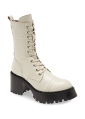 Jeffrey Campbell Locust Combat Boot in Ivory at Nordstrom