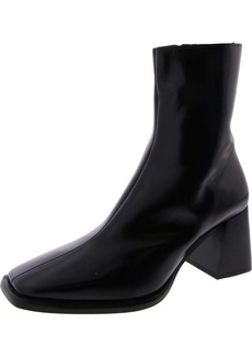 Jeffrey Campbell Womens Leather Square Toe Mid-Calf Boots