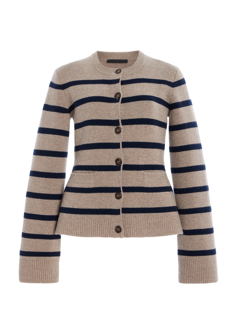 Jenni Kayne - Cooper Wool-Cashmere Cardigan - Stripe - L - Moda Operandi