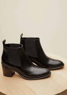 Jenni Kayne Leather Heeled Chelsea Boot In Black