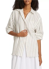 Jenni Kayne Linen Striped Oversized Shirt