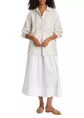 Jenni Kayne Linen Striped Oversized Shirt