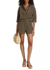 Jenni Kayne Logan Linen Button-Front Shirt