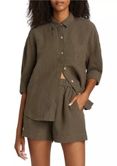 Jenni Kayne Logan Linen Button-Front Shirt