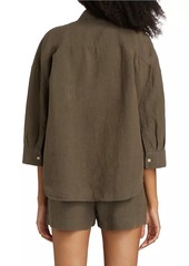 Jenni Kayne Logan Linen Button-Front Shirt