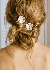Jennifer Behr Buttercup Bobby Pins In Snow