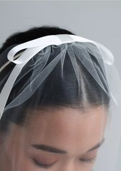 Jennifer Behr Gretta Bow Voilette Silk Headband