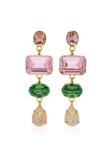 Jennifer Behr - Alyssa Gold-Plated Crystal Earrings - Pink - OS - Moda Operandi - Gifts For Her