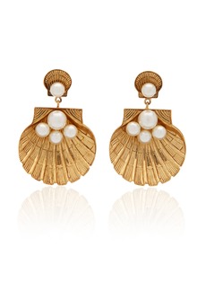 Jennifer Behr - Ariel Gold-Plated Pearl Earrings - Gold - OS - Moda Operandi - Gifts For Her