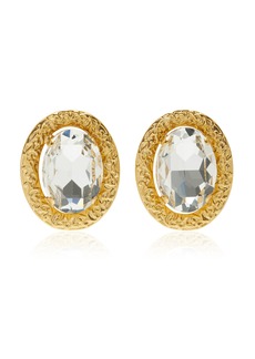 Jennifer Behr - Dama Gold-Plated Crystal Earrings - Gold - OS - Moda Operandi - Gifts For Her