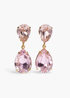 JENNIFER BEHR - Judy gold-tone crystal earrings - Pink - OneSize