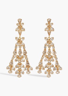 JENNIFER BEHR - Parthenia gold-tone crystal earrings - Metallic - OneSize