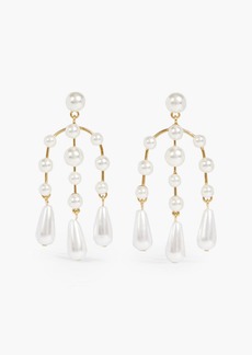 JENNIFER BEHR - Piera gold-tone faux pearl earrings - Metallic - OneSize
