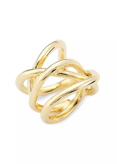 Jennifer Fisher 10K Gold-Plated Abstract Line Ring