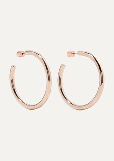 Jennifer Fisher Baby Lilly Rose Gold-plated Hoop Earrings