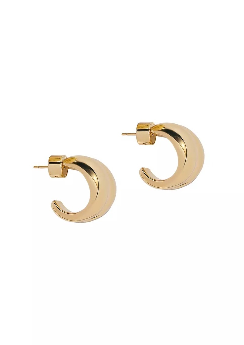 Jennifer Fisher Chavez 10K-Gold-Plated Huggie Hoop Earrings