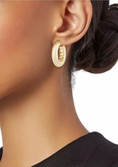 Jennifer Fisher Jennifer 10K-Gold-Plated Huggie Hoop Earrings