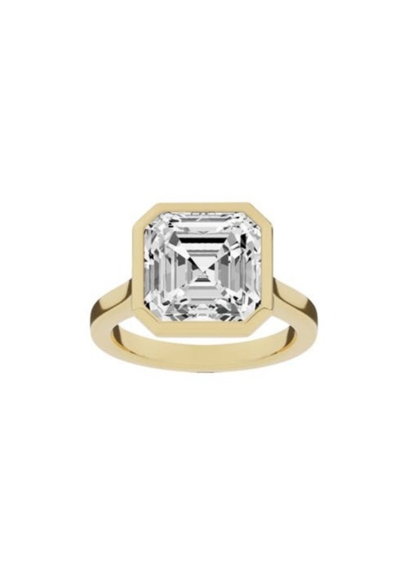 Jennifer Fisher 18K Gold Asscher Lab Created Diamond Solitaire Ring - 8.0 ctw