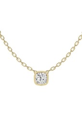Jennifer Fisher 18K Gold Cushion Lab Created Diamond Pendant Necklace
