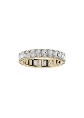 Jennifer Fisher 18K Gold Emerald Cut Lab Created Diamond Eternity Ring - 3.12 ctw