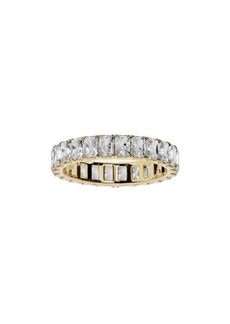 Jennifer Fisher 18K Gold Emerald Cut Lab Created Diamond Eternity Ring - 3.12 ctw