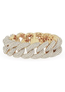 Jennifer Fisher 18K Gold Lab Created Diamond Cuban Chain Bracelet - 26.5 ctw