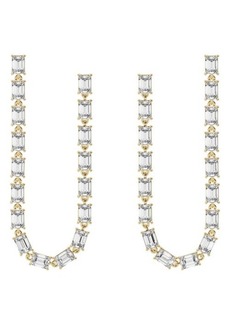 Jennifer Fisher 18K Gold Lab Created Diamond Dangler Drop Earrings - 8.16 ctw