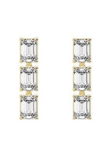 Jennifer Fisher 18K Gold Lab Created Diamond Drop Earrings - 1.44 ctw
