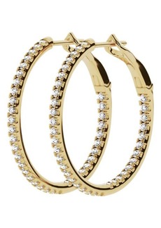 Jennifer Fisher 18K Gold Lab Created Diamond Hoop Earrings - 1.3 ctw