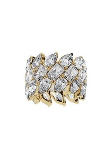 Jennifer Fisher 18K Gold Mixed Cut Lab Created Diamond Eternity Ring - 18.92 ctw