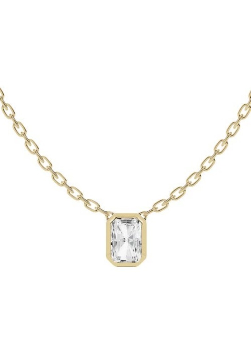Jennifer Fisher 18K Gold Radiant Lab Created Diamond Pendant Necklace