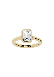 Jennifer Fisher 18K Gold Radiant Lab Created Diamond Solitaire Ring - 2.0 ctw