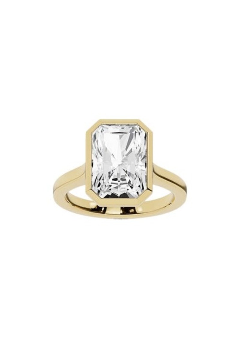 Jennifer Fisher 18K Gold Radiant Lab Created Diamond Solitaire Ring - 6.0 ctw