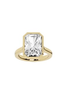 Jennifer Fisher 18K Gold Radiant Lab Created Diamond Solitaire Ring - 8.0 ctw