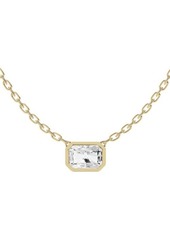 Jennifer Fisher 18K Gold Radiant Sol Lab Created Diamond Pendant Necklace