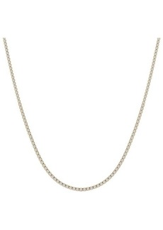 Jennifer Fisher 18K Gold Round Cut Lab Created Diamond Tennis Necklace - 4.0 ctw