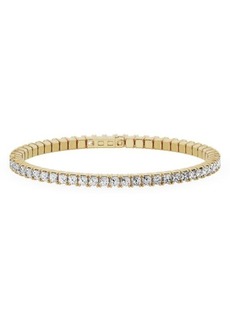 Jennifer Fisher 18K Gold Round Lab Created Diamond Open Bangle Bracelet - 8.19 ctw