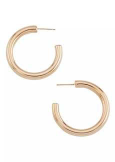 Jennifer Fisher Michelle Rhodium-Plated Mini Hoop Earrings
