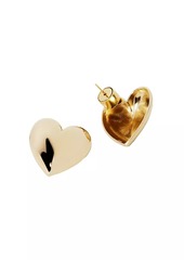 Jennifer Fisher Puffy Heart 10K-Gold-Plated Stud Earrings