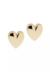 Jennifer Fisher Puffy Heart 10K-Gold-Plated Stud Earrings